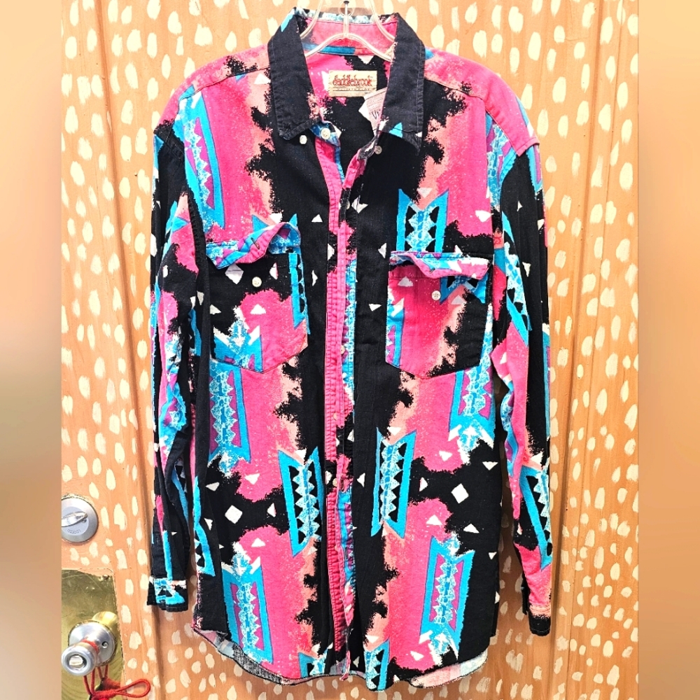 Vintage Saddlebrook retro western shirt